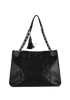 Fleming Tote, &pound;90, Handbags, Black, Leather, Front view
